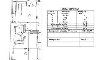 VANZARE 2 CAMERE CU TERASA 27MP JIULUI-BUCURESTII NOI - Poză 1