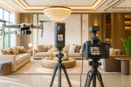 
    - Filmari cu drona- Tur virtual 360- Poze profesionale- Banner la proprietate
  