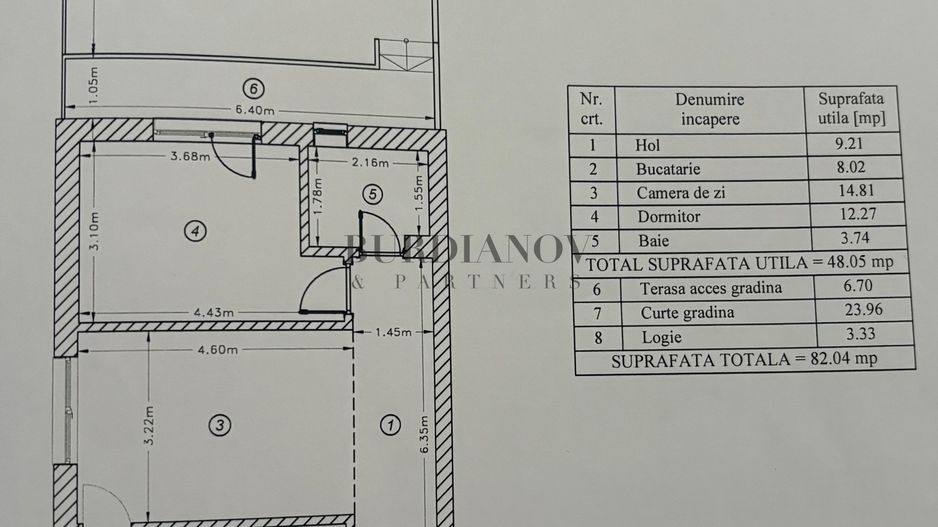 Apartament cu 2 camere + Terasă + Curte - Pallady - Parcul Teilor - Poză 4