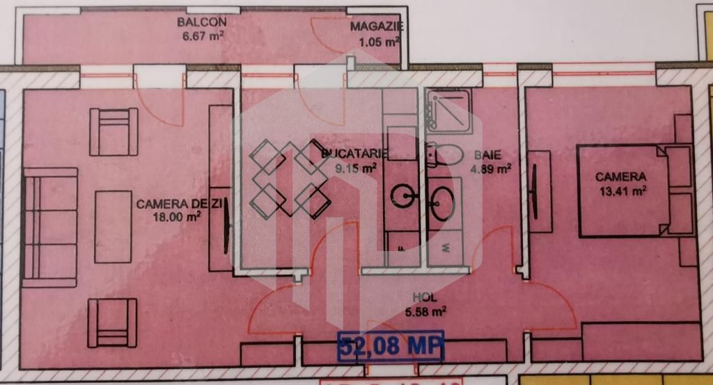 Apartament 2 camere - Decomandat - Etaj 1 - 0% Comision - Poză 7