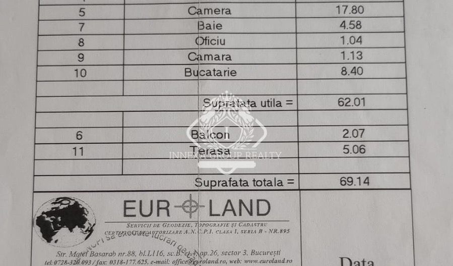 Apartament 3 Camere in Vila I 62mp I Tineretului - Schiță 13