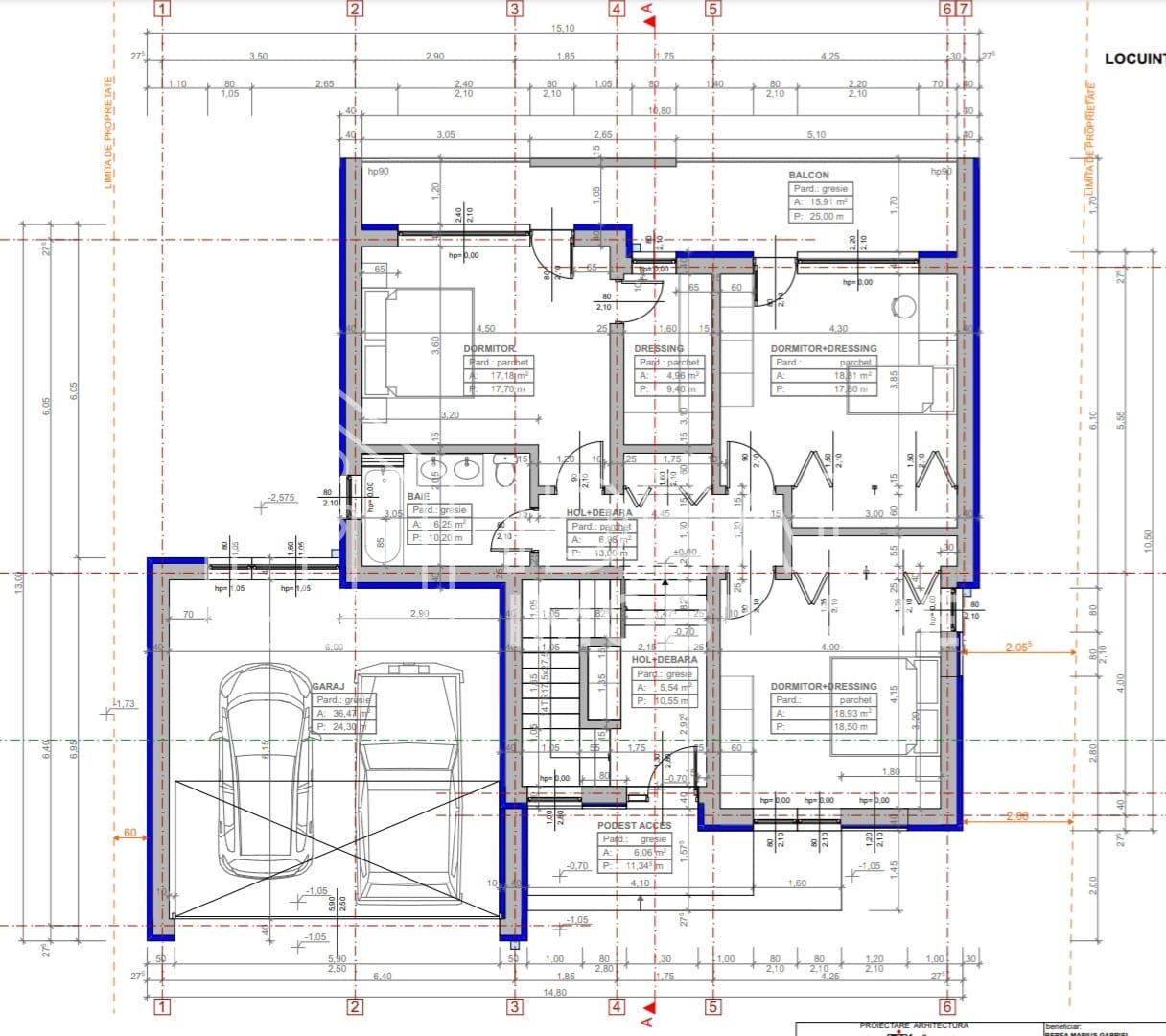Casa Individuala moderna LA CHEIE cu 815 mp de teren, in Selimbar - Schiță 13
