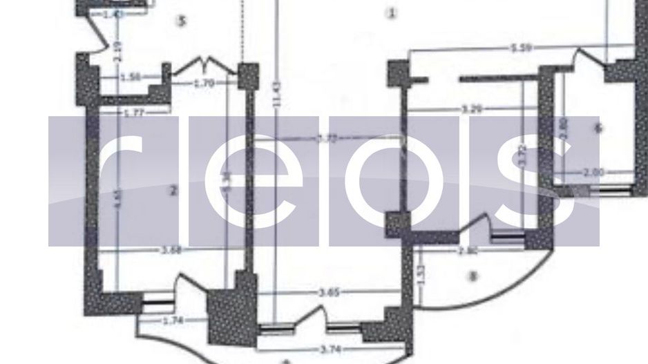 INCHIRIERE APARTAMEN | UNIRII | 132 MP | NEMOBILAT | IDEAL BIROU-SEDIU - Schiță 16