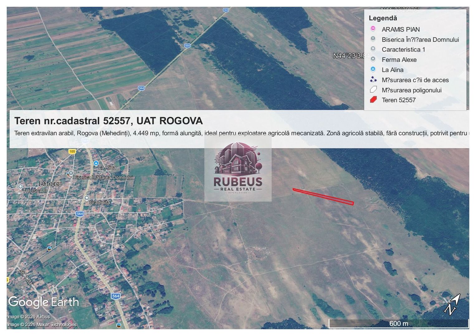 💎 BEST BUY AGRICOL: 1 HECTAR TEREN ROGOVA | CADUSTRU EFECTUAT | PREȚ - Poză 7