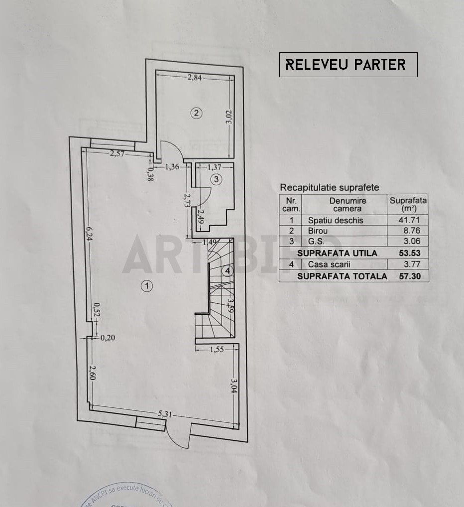 Zero comision, 308mp birou creativ Arcul de Triumf, mobilat si echipat - Schiță 28