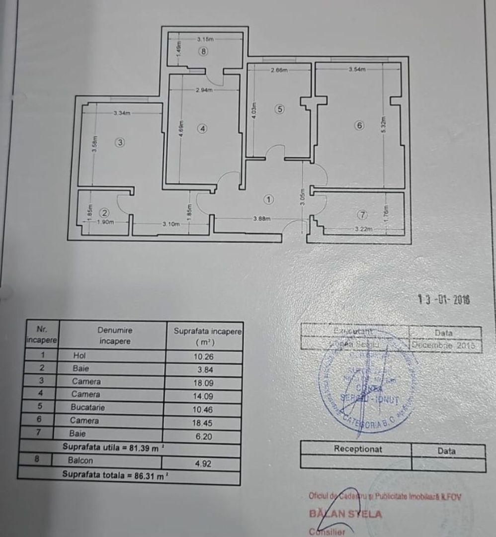 Apartament cu 3 camere 86,31 mp in prel. Ghencea - cartierul Latin - Poză 14
