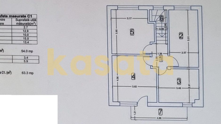 Casă Individuală 🏡 | Domnești 📍 | P+1 | 4 Camere | 3 Dormitoare 🛏️ - Schiță 13