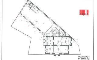 Vila impunatoare - 20 camere - birouri - Romana-Lahovari - Schiță 22