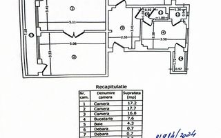 3 camere | Etaj Inferior | Parc Cismigiu | 86mp - Poză 10