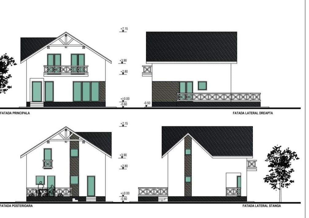 Casa noua, P+M, 4 camere, terasa, teren 500 m2, central, Cornu - Poză 3