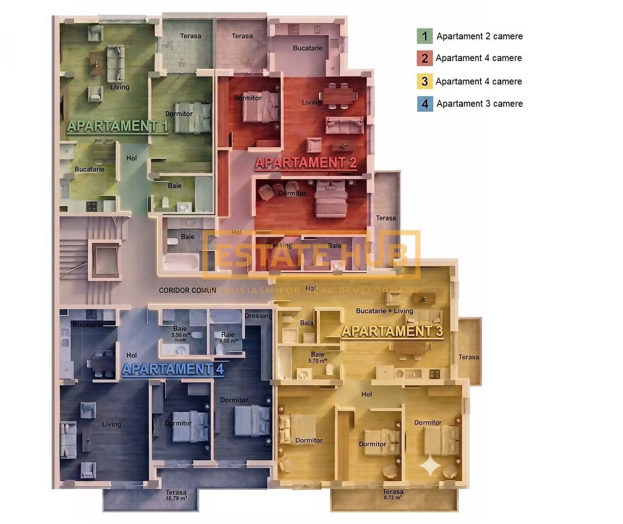 Apartamente 4 camere | Standarde NZEB | Comision 0 - Poză 8