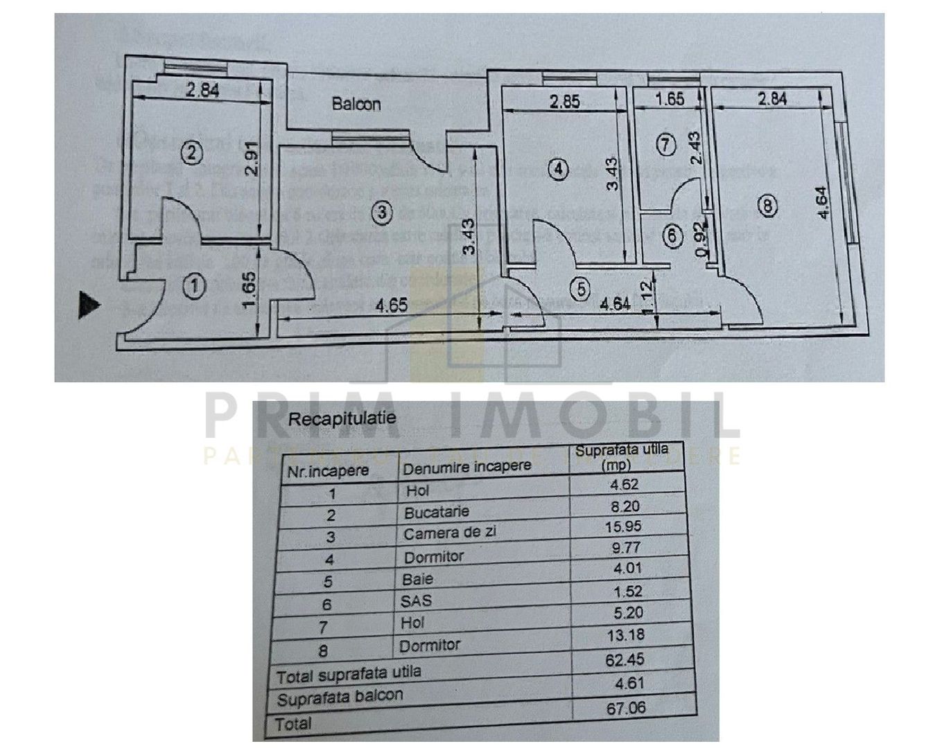Apartament 3 camere, Tatarasi, Flux - etaj intermediar - Poză 19
