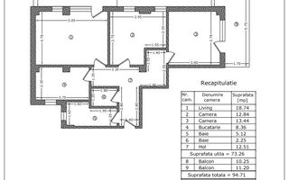 VANZARE 3 CAMERE CU PARCARE IMOBIL NOU PARC BAZILESCU - Poză 5