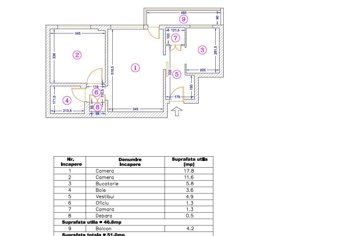 APARTAMENT 2 CAMERE ION MIHALACHE | CENTRALA | LUX - Poză 8