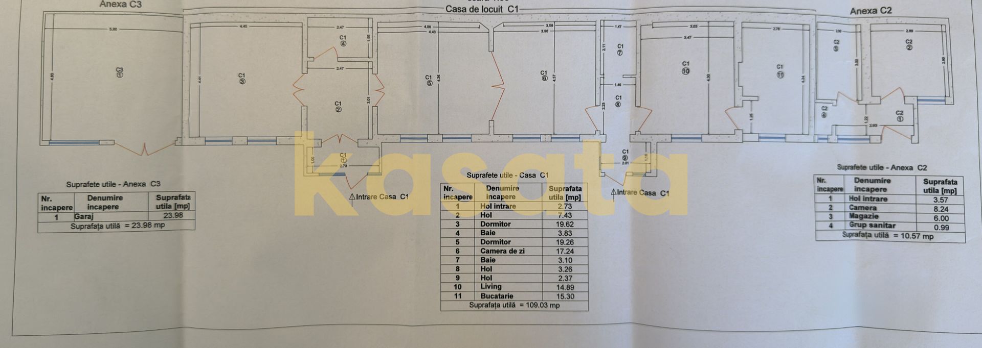 Casă | Polonă | Teren 424mp | 2 Băi | Garaj | - Schiță 12