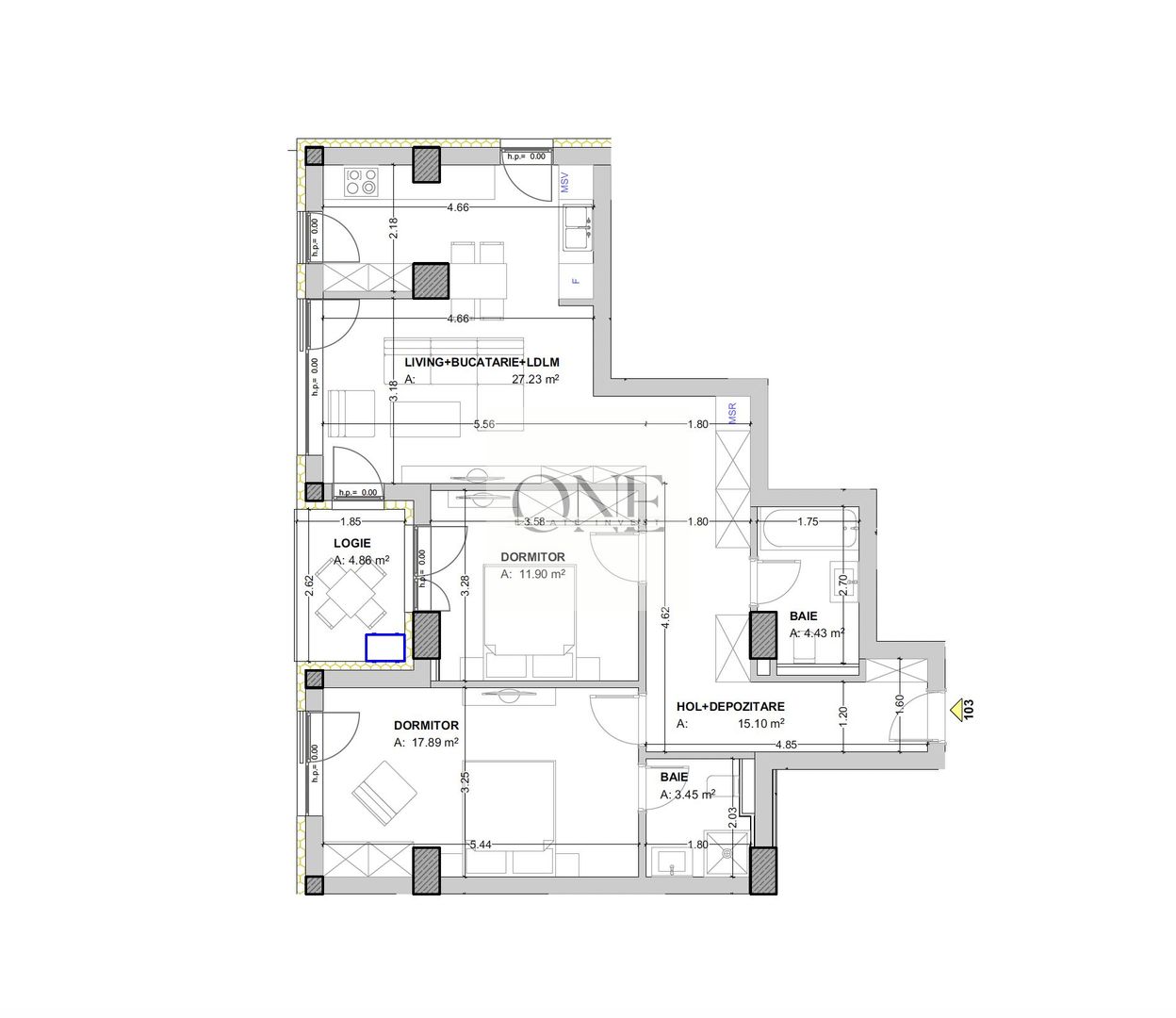 Apartament 3 Camere Bloc Nou - Poză 2