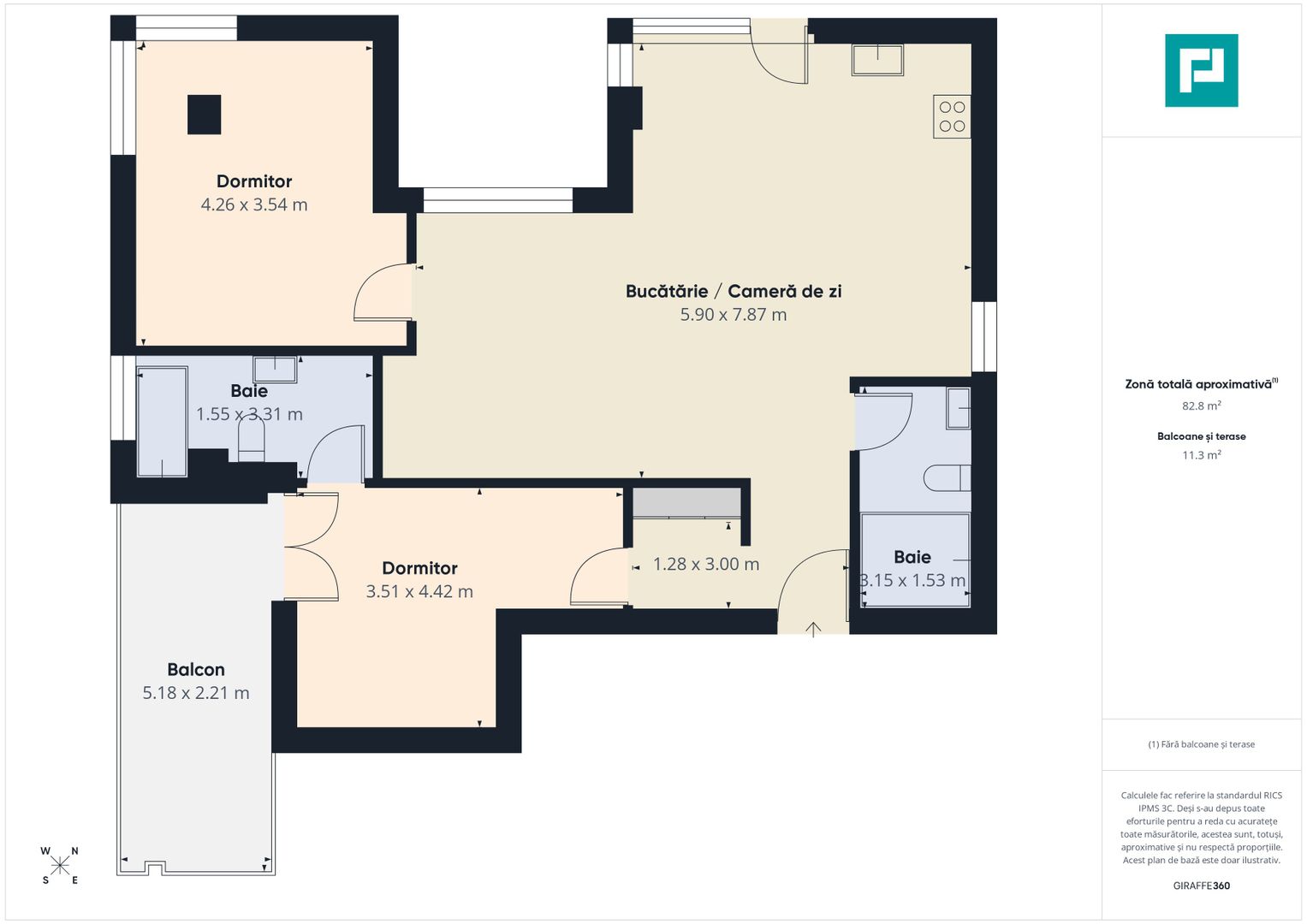 Apartament cu 3 camere și gradină - Poză 17