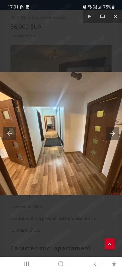 Ap 3 camere | et 2/8 – Piața Unirii, Focșani | 84 mp | - Poză 3