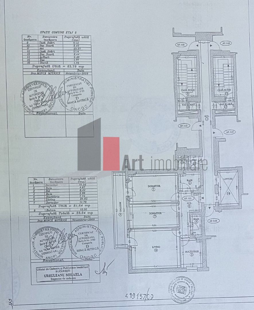 Apartament 3 camere Ghica Plazza - Schiță 10