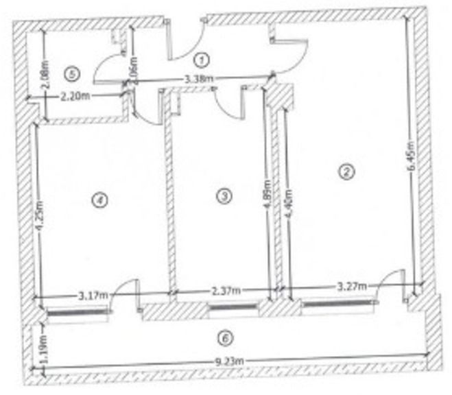Apartament 2 camere,suprafata generoasa,loc parcare subteran - Poză 3