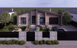 Casa moderna pe un singur nivel in Sura Mica