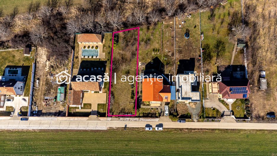 De vanzare teren de 880 mp - front stradal 16.5m - Aradul Nou - Poză 1
