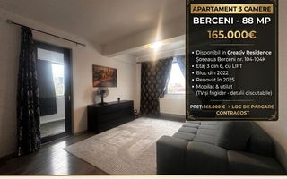 3 CAMERE APARTAMENT - Creativ Rezidence - 88mp- 165.000 - Poză 1