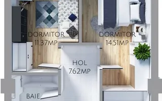 Penthouse pozitionat S-V  -  4 camere - Coresi Avangarden - Poză 14