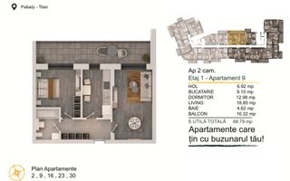 Decomandat bucatarie inchisa parcare bonus Pallady Premium Boutique - Poză 9