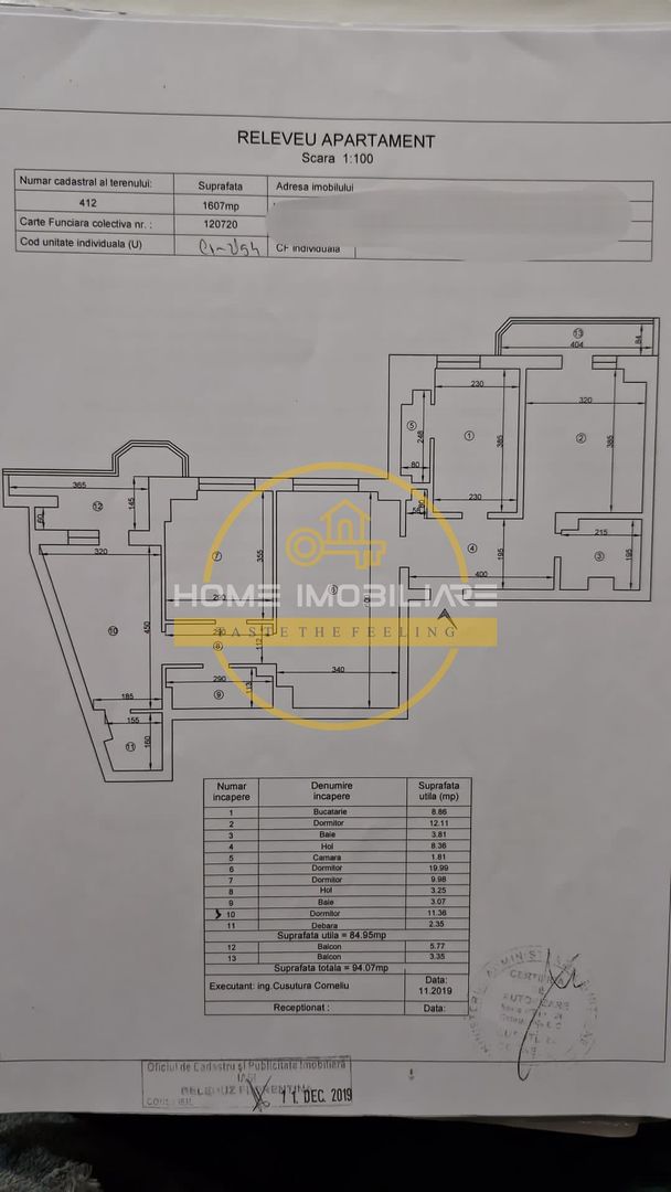 Apartament 4 camere, DC Et. 3/8 zona Rond Zimbru, vedere spre Biserica Catolica - Poză 13