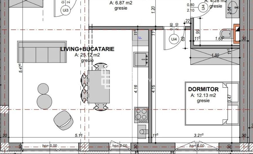 Apartament nou 2 camere, 2 balcoane, etaj 3, Doamna Stanca, Șelimbăr - Schiță 8