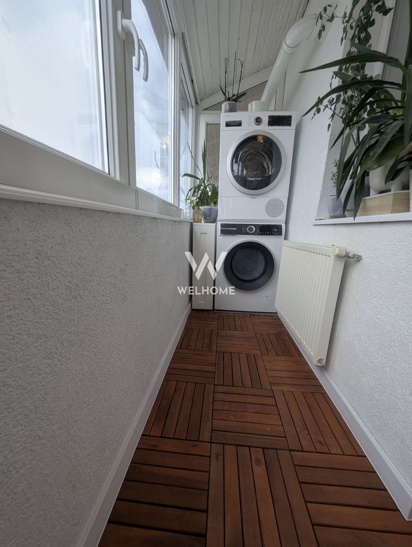 Apartament 3 camere, mansardă + balcon, complet utilat - Poză 8