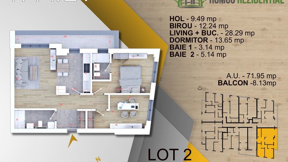 AP 2 CAM.-ROMCO REZIDENTIAL - PANOURI FOTOVOLTAICE! - Poză 3