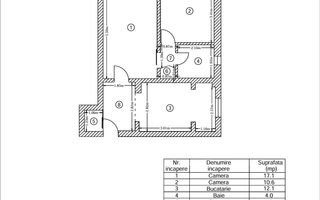 2 Camere - 52MP | Reabilitat | 1980 | Metrou Crangasi la 4 minute - Schiță 7