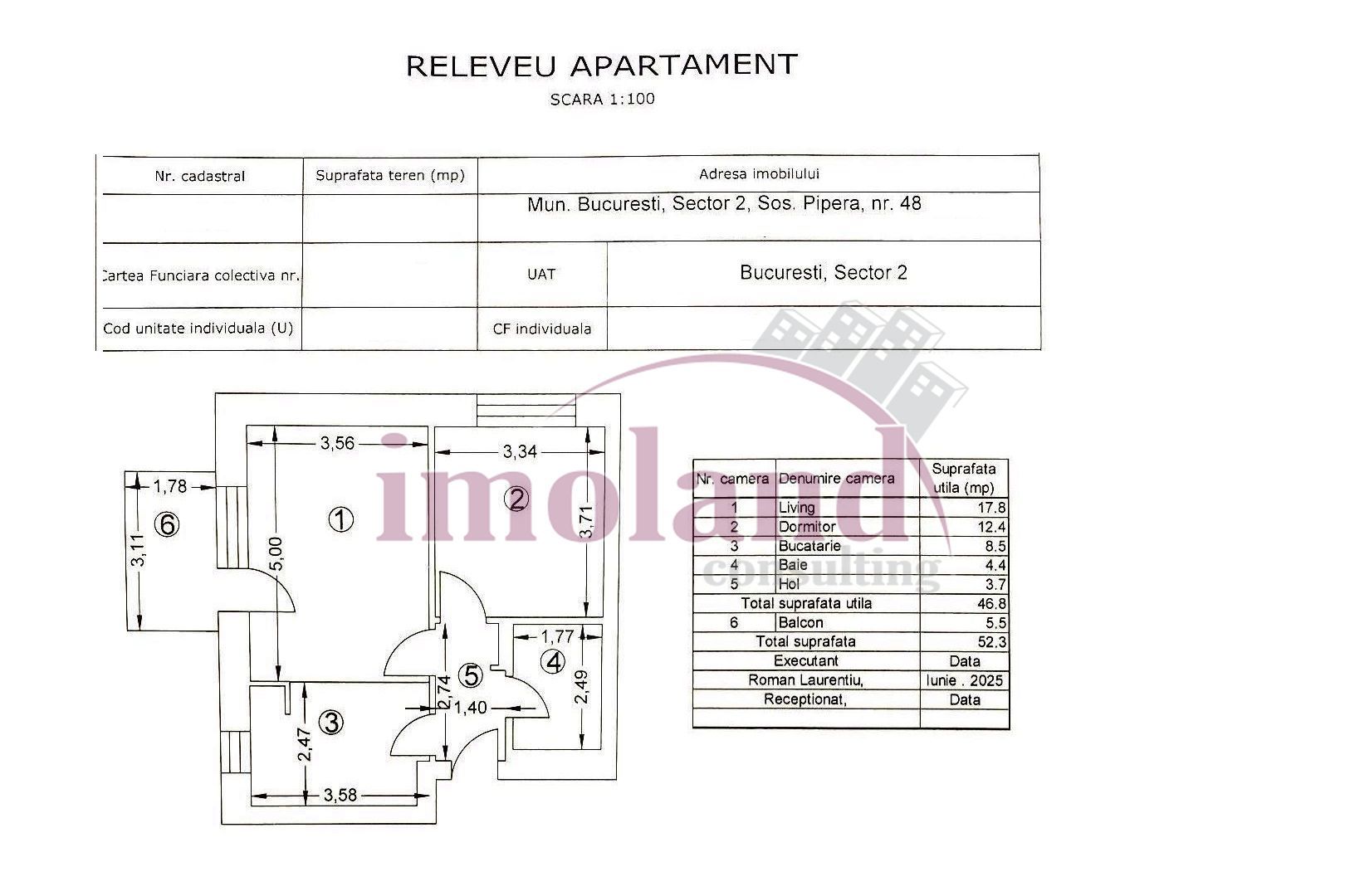 Vanzare - Apartament - 2 camere+balcon - Nusco City-Aviatiei-Promenada - Schiță 15
