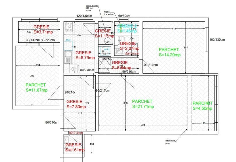 3 camere spațioase, renovat recent, 2 băi – Aviator Popișteanu / Domenii - Poză 11