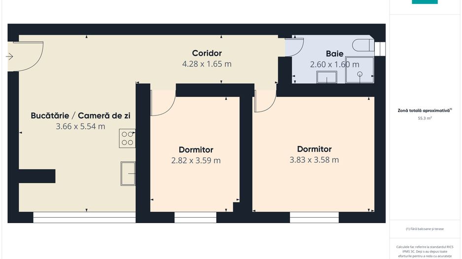 Apartament 3 camere – Parter – Beiuș - Poză 11