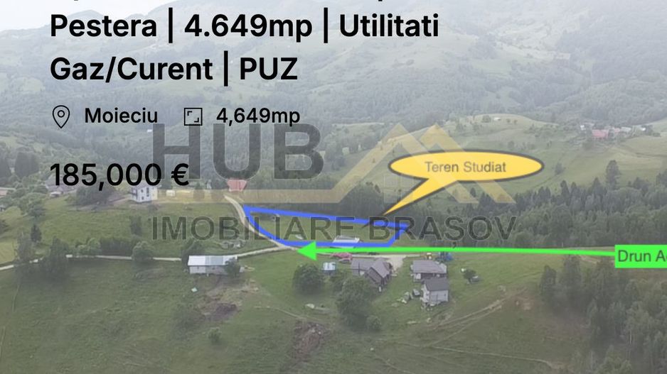 Oportunitate Investitie | Teren Pestera | 4.649mp | Utilitati Gaz/Curent | PUZ - Poză 1