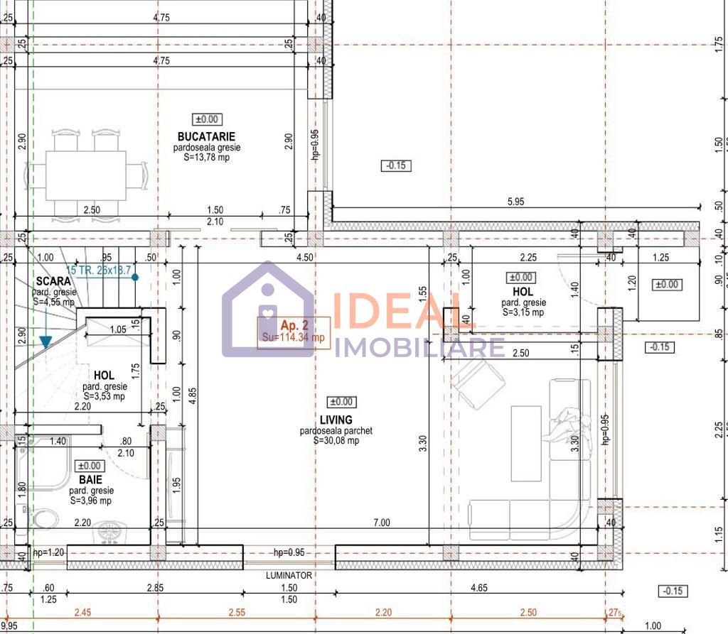 Casa cu 4 camere si 310 mp de curte, in Calea Cisnadiei, zona Profi - Schiță 10