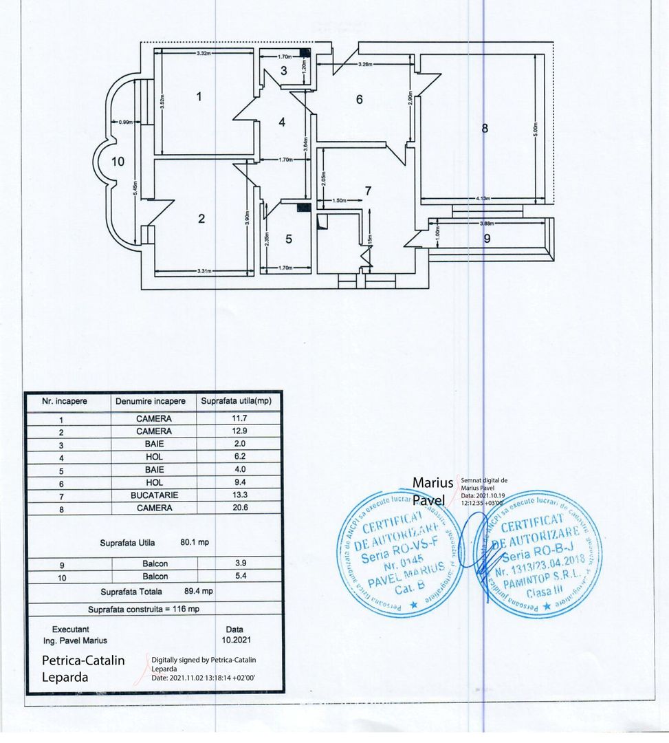 Apartament cu 3 camere, garaj, boxa, ETAJ 2, zona TRAIAN - PRIMARIE; - Poză 14