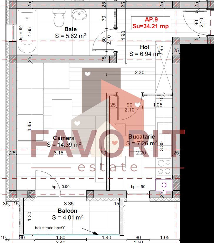 Disponibil imediat. Decomandat. TVA 21% inclus in pret - Schiță 10