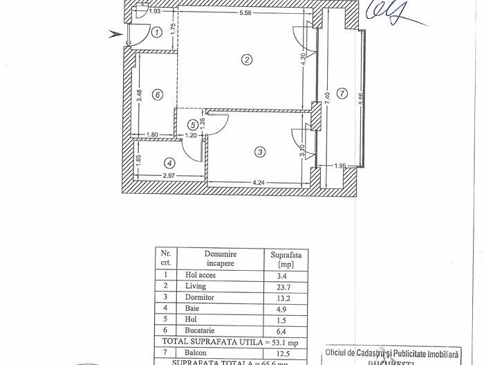 2 camere decomandate, One Cotroceni, lux, terasă, etaj 7 - Poză 11