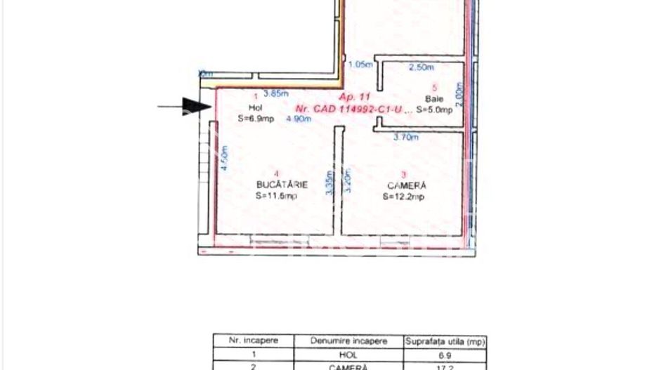 Apartament 3 camere – Dna Stanca | etaj 3 | 53 mp - Poză 9