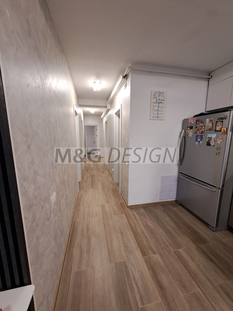 3 camere  bloc nou, 80 mp utili , balcon de 20 m - Poză 20