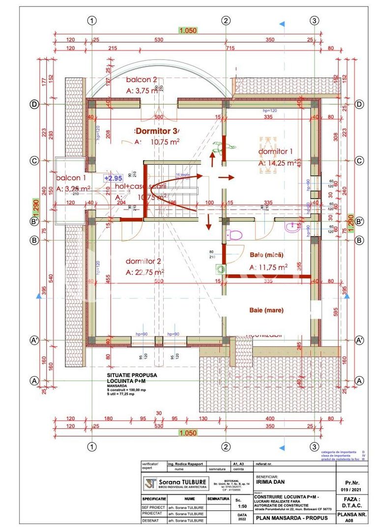 PREȚ REDUS!!! Vilă de vânzare, str. Porumbelului nr. 22, Botoșani - Poză 9