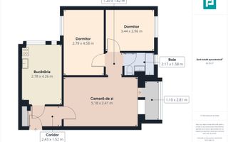 Apartament 3 Camere în Vlaicu, la Z-uri - Poză 13