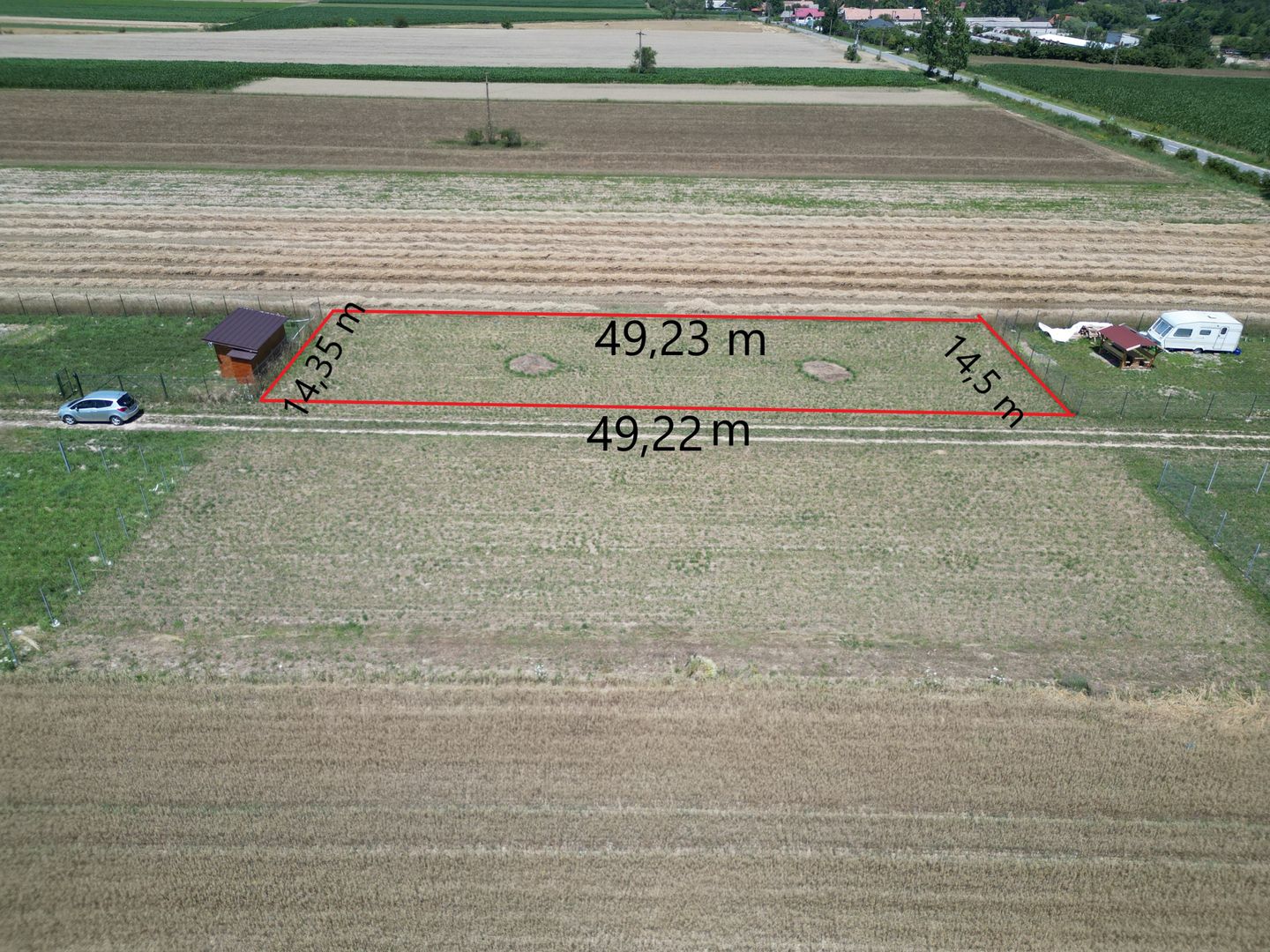 Teren intravilan 710 M²  împrejmuit com. Reci Covasna - Poză 2