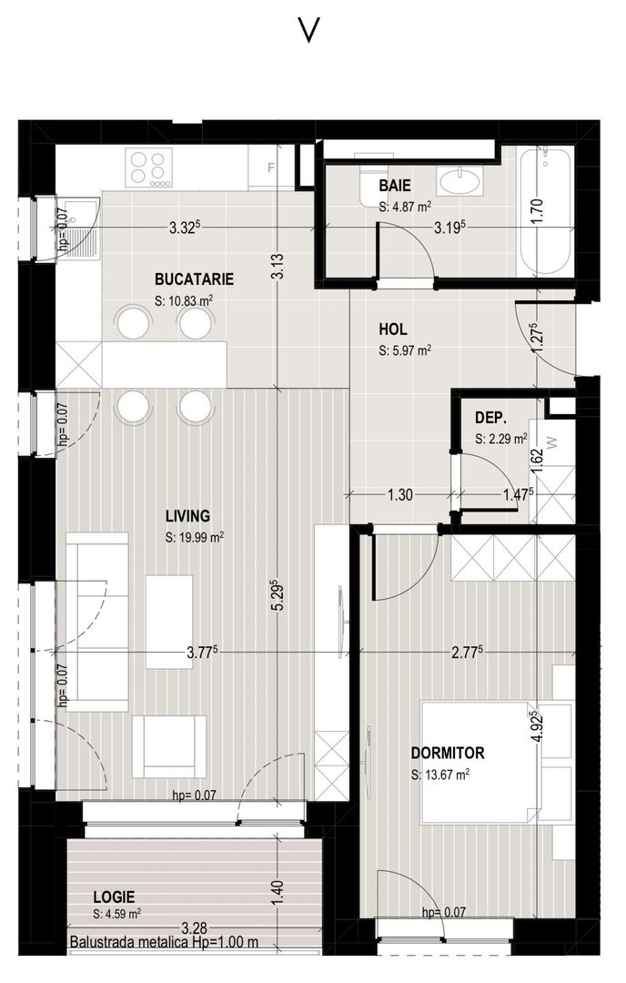 Kasper vânzare apartament de lux 2 camere nelocuit vedere libera spre Tâmpa - Poză 14