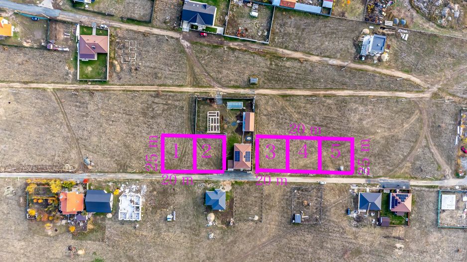 Parcele de 500 mp | 20.000 € | Utilități | Cartier nou în Mândruloc - Poză 3