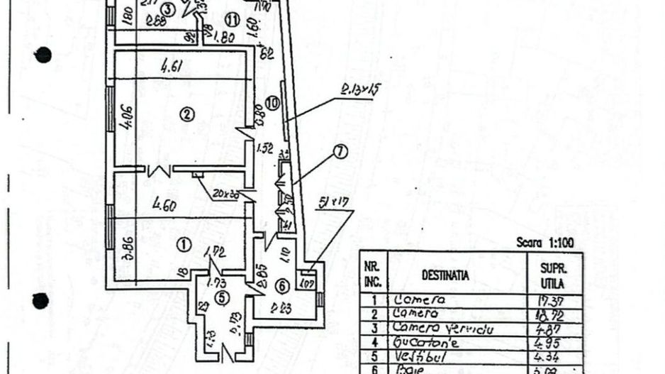 Apartament 2 camere + 1 camera de serviciu - 71,34 mp - Centrul Vechi - Poză 13